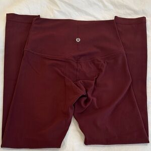 Lululemon Align Burgundy Leggings